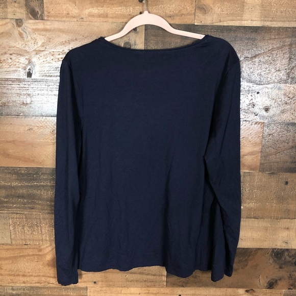 Boden long sleeve blue top - Picture 5 of 6